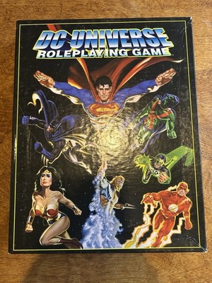 DC UNIVERSE ROLEPLAYING GAME RPG Complete W/ Poster