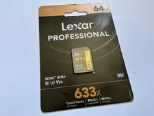 1pcs 64gb LEXAR PRO SDXC 4K  memory card for NIKON CANON  SDXC CAMERAS