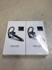 Lot of 2 - YYK-520 Boom Mic Universal Wireless Business Headset V5.2+EDR