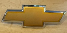 Chrome Gold Textured Front Bowtie Emblem Fits Chevy Tahoe Suburban Avalanche