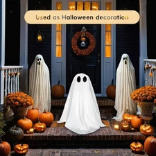 Halloween Light up Ghost Decoration Cute Scary Ghost for Party Kitchen Shelf