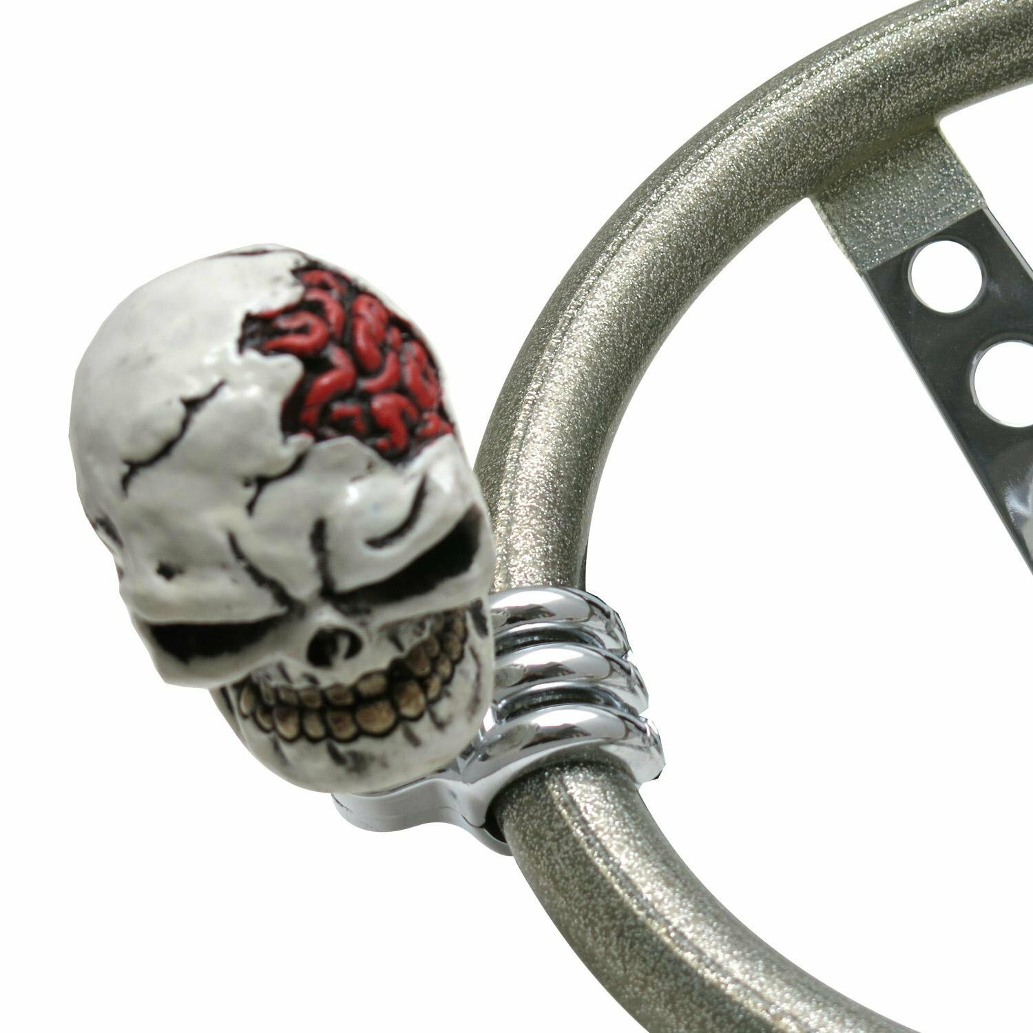American Made Skull Mirror Dangler - Skeleton Shift Knob Decor For Hot Rods & Custom Cars 7 thumbnail image