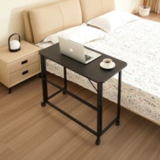 Small Folding Desk, 31.5'' Writing Computer Desk in Study for Bedroom 80 40