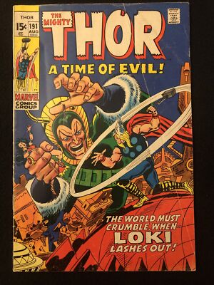 THOR 191 4.5 MARVEL 1971 LOKI LASHES OUT BD