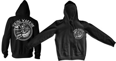 Viking Warrior Zipper Jacke Hugin Munin,Odin,Germanen,Thor,Valhalla,Ragnar