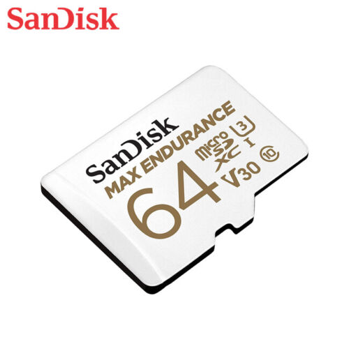 SanDisk MAX ENDURANCE 64GB MicroSDXC UHS-I U3 V30 + SD Adapter for Dash Cam - Picture 1 of 5