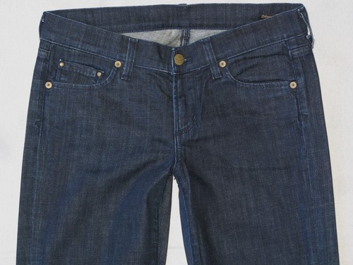 Pantalones de mezclilla Citizens of Humanity Kelly Bootcut con bolsillos con hebilla Wm talla 27 azul oscuro L34 - Imagen 6 de 11