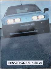 Renault Alpine A 310 V6 Prospekt Brochure von 198?, 20 Seiten