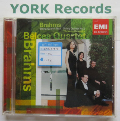 BRAHMS - String Quartet No 1 / String Quintet No 2 BELCEA QUARTET - Ex CD EMI