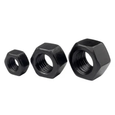 Black Hex Nut M2 M3 M4 M5 M6-M30 High Strength 8.8 Level Hex Head Nuts Fastener