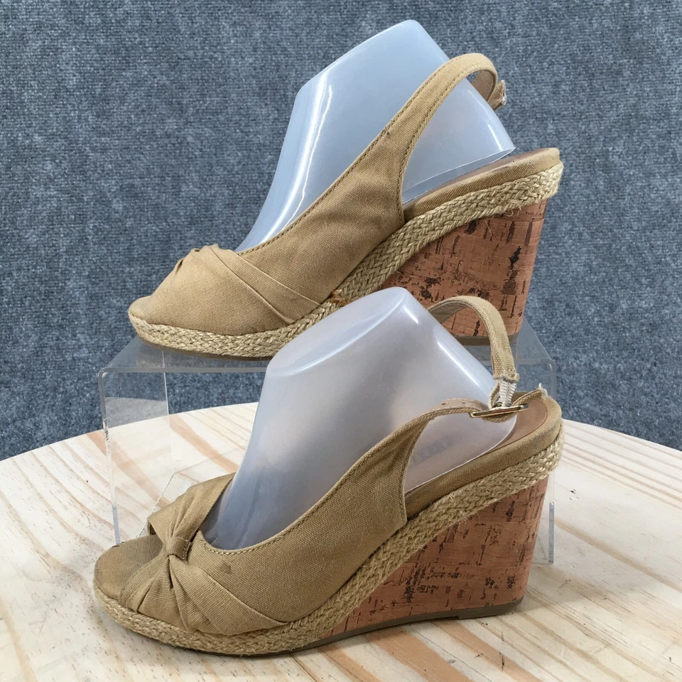 Sandalias Seychelles Mujer 6 M Colada Alpargatas Beige Cuña Corcho Tacones Punta abierta Foto 2 de 4