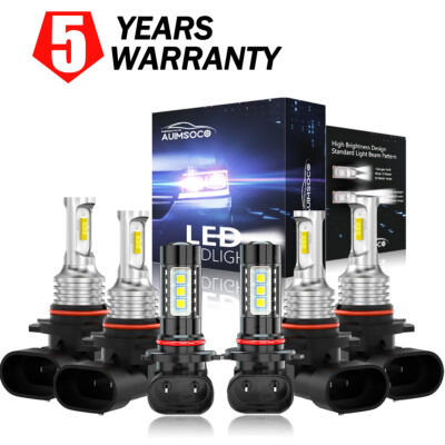 Para For Jeep Grand Cherokee 2005-2010 Faro LED altas luces bajas luz antiniebla