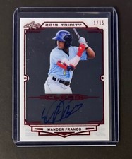 2019 Leaf Trinity WANDER FRANCO Clear Acetate Red Foil Auto 1/15 Rays