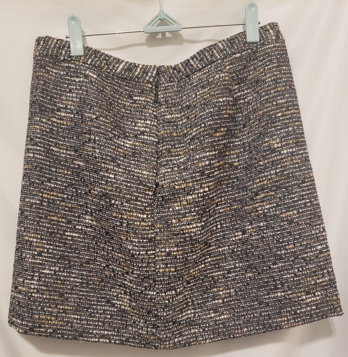 Tommy Hilfiger Mini Skirt Women Sz 8 Gray Metallic Tweed Pockets Lined thumbnail 3