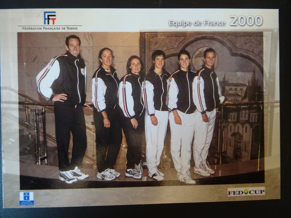 CARTE POSTALE SPORT TENNIS EQUIPE DE FRANCE 2000 FED CUP CARTE VIERGE - Photo 1/1