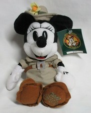 1999 Disneyana Convention Public Day Safari Minnie Mouse Mini Bean Bag-Beanie