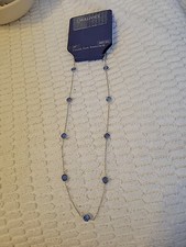 brilliance fine jewelry necklace With Crystals From Swarovski Blue 24" Kohl's