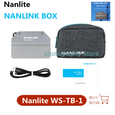 Nanlite WS-TB-1 Control Box  2400mAh NANLINK BOX Fill Light Dimming fr Led Light