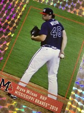 2018 BRYSE WILSON ROOKIE #46 MISSISSIPPI BRAVES MINOR LEAGUE AA CSTORE MORE RARE