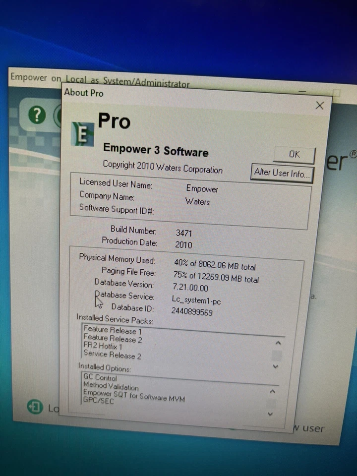Waters Empower LAC/E Configuration 16 Acquisition Server with Empower 3 FR2,SR2  - Image 2 of 4