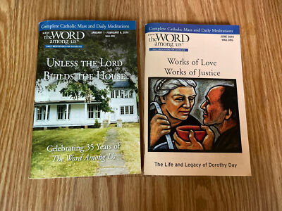 Catholic Mass & Daily Meditations - The Word Among Us, 2 Books Jan/Feb+June 2016