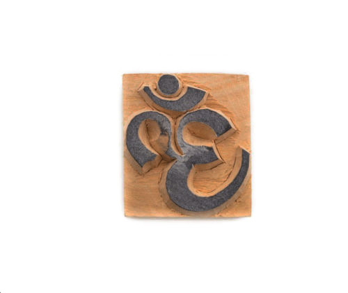 Stamp Pad Buddhist Aum Om Printing Tibet Nepal 9583 - Afbeelding 1 van 1