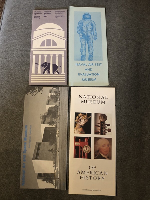 National Museum brochures Natural History Air & Space American History Naval Air