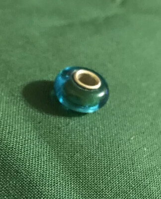 Belk Silberhütte Glasperlen Charm Aqua Farbe