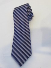 MICHAEL KORS purple lavendar striped silk tie long 61" USA