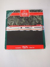 Hallmark Ornament Silver Star Streamliner Locomotive Train Cast Metal 1992 NIB