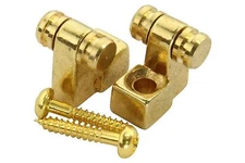 Roller String Tree Retainer for guitar - 2pk - Gold