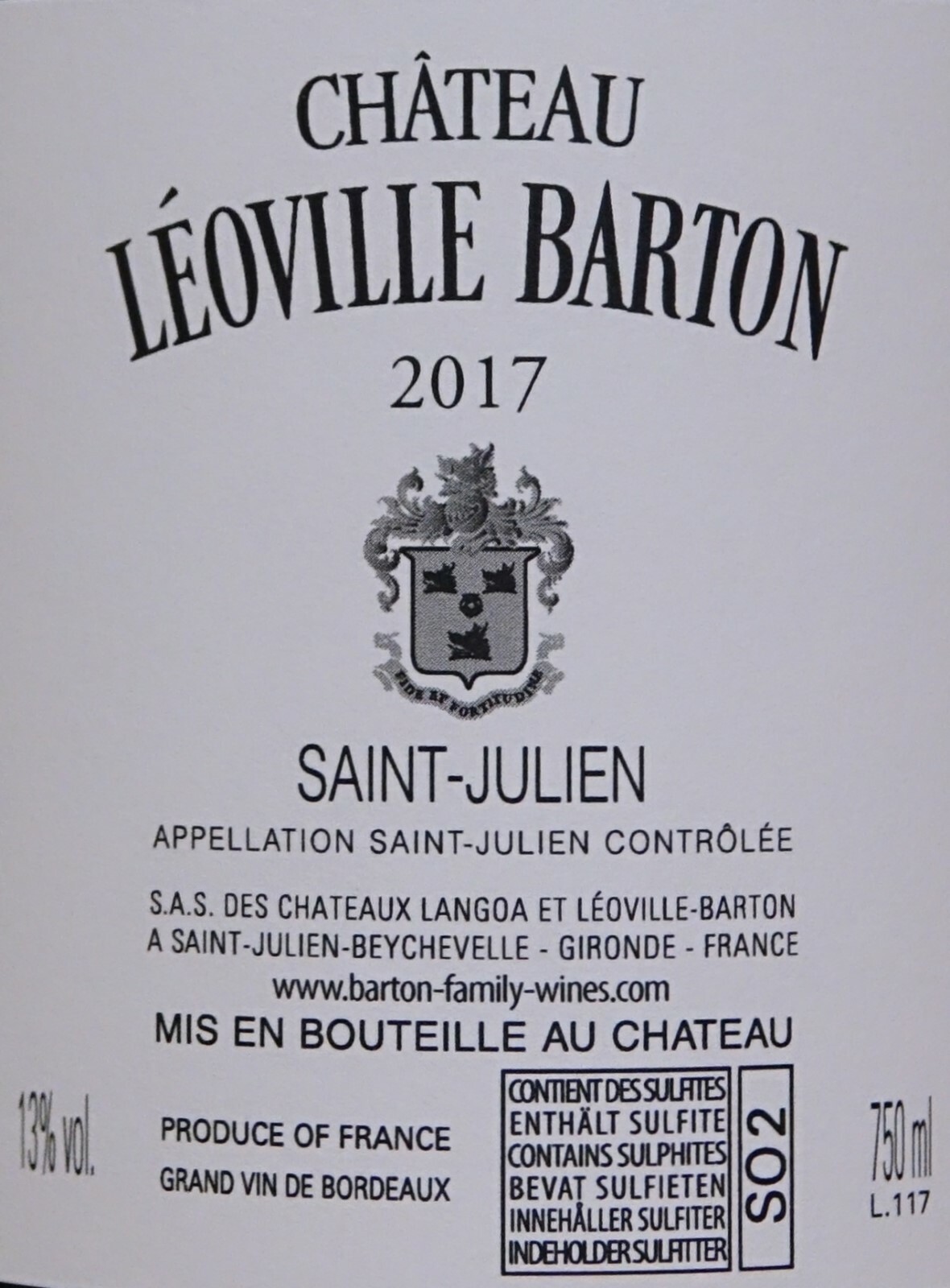 3 x Château Leoville Barton 2017, Grand Cru Classé 95 Punkte Parker! eBay