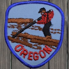 Vintage Oregon Embroidered Patch — Sew On