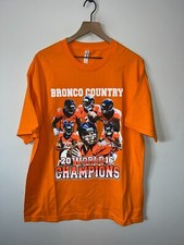 Denver Broncos Superbowl Shirt 2016 World Champs Peyton Manning Football Tee Xl
