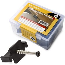 90 PCS Hidden Deck Fasteners for Composite Decking Boards with Screws Clips