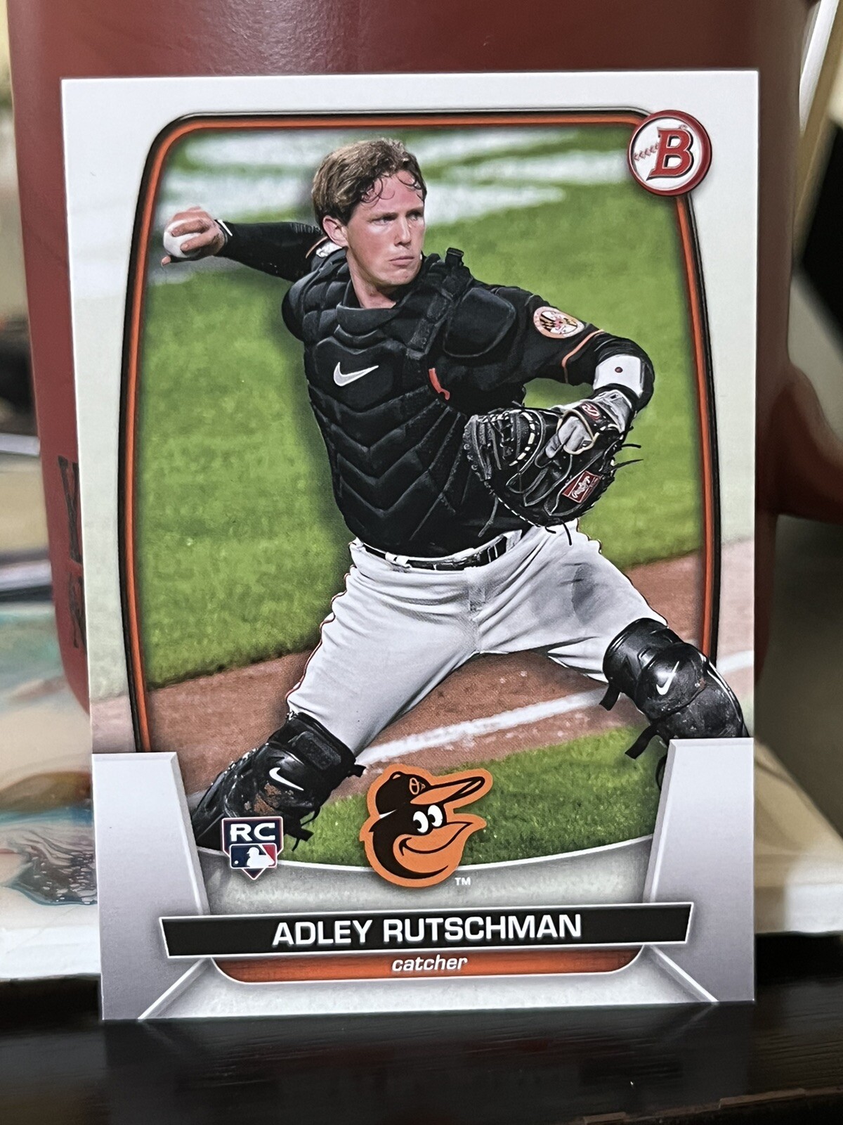 2023 Bowman Adley Rutschman RC Rookie Base Baltimore Orioles #40 1G
