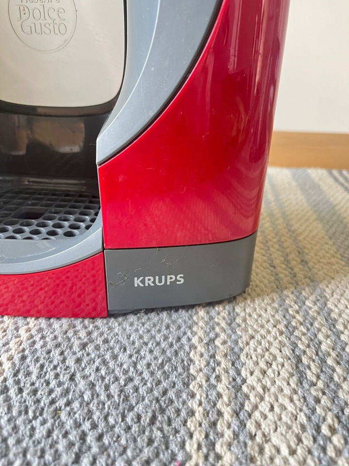 Krups Nescafe KP110 Dolce Gusto Oblo Coffee Pod Capsule Machine in Red eBay