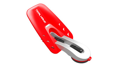 Tidal Wake XLR8 Wake Surf Shaper High Performance, Silver/Red 75633