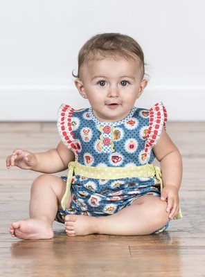 NWT Matilda Jane Teacher/'s Pet Romper Sz 12-18 or 18-24 M The Adventure Begins