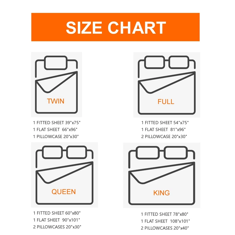 Deep Pocket 4 Piece Bed Sheet Set 1800 Series Microfiber Comfort Soft Breathable - Image 3 of 4