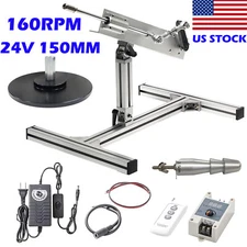 DC 24V 150MM 6inch 160RPM Reciprocating Linear Actuator Motor with Stand DIY US