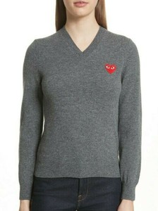 cdg grey sweater