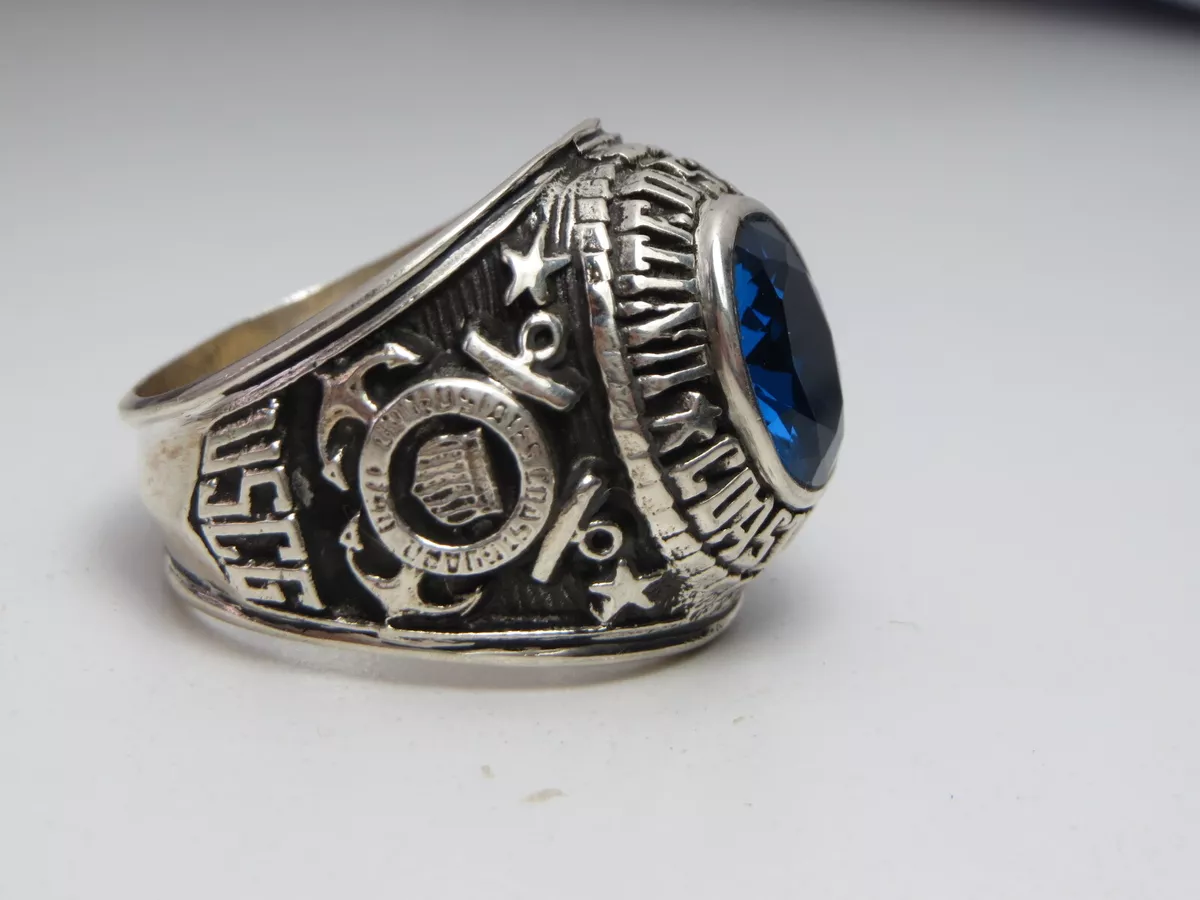 SILVER 925 RING UNITED STATES USCG Coast Guard RING US