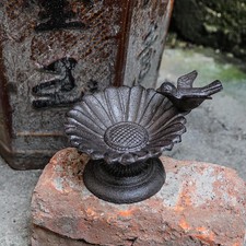 Vasca per uccelli in ghisa, mangiatoia per uccelli, vasca per uccelli a