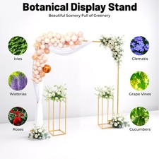 Gold Metal Wedding Backdrop Stand 1 Balloon Stand 2 Flower Stands Wedding Stand
