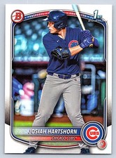 JOSIAH HARTSHORN  CUBS RC 1st card  2025 BOWMAN DRAFT #BD-21