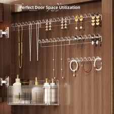 Organizer portagioie da parete trasparente PS per collane orecchini bracciali