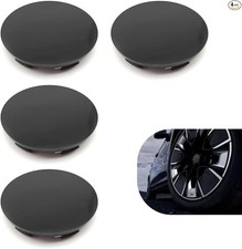 4 PCS Wheel Center Caps, 2.32" OD 2.01" ID Snap-in Plastic Wheel Color: Black