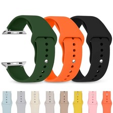 Silicone band Straps For Apple Watch Series 45mm 44mm 46mm 42mm 49mm 40 41mm