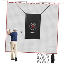 Golf Practice Netting, Heavy-Duty Hitting Net with Target Cloth, 10ft x10ft